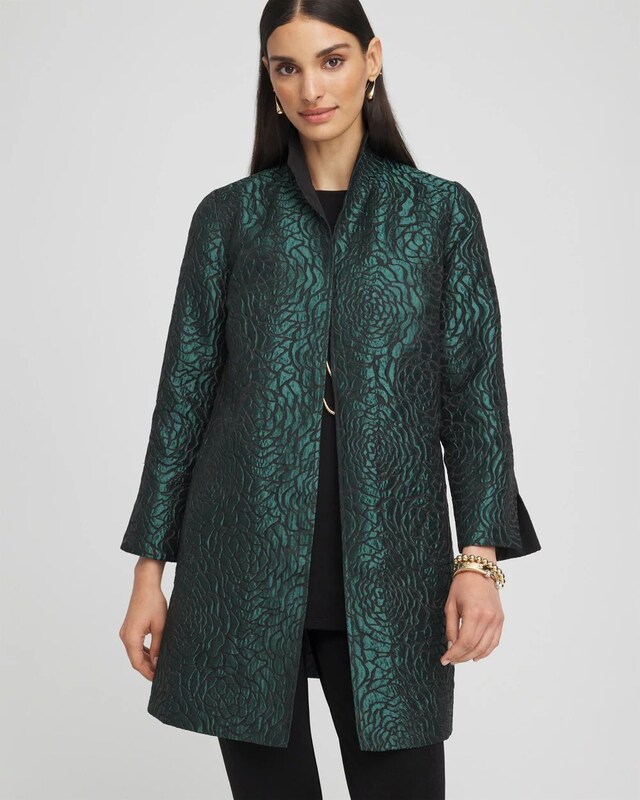 Travelers Rose Jacquard Topper